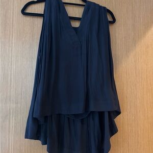 Free People Black Layered Sleeveless Top